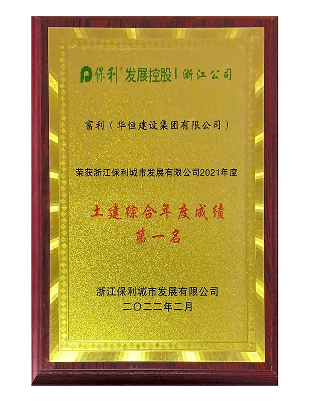 2022保利土建綜合第一名